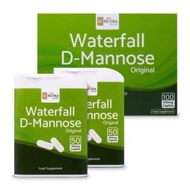 Sweet Cures Waterfall D-Mannose 100 x 500mg Caplets (Easy to Swallow Tablets) - 100% D-Mannose Naturally Sourced from Birch - for Healthy Bladder Support - Vegan - SC Nutra (Sweet Cures)