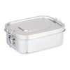 Relaxdays Stainless Steel Lunch Box Leak-Proof Airtight Lunch Box for