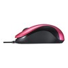 Buffalo BUFFALO Wired BlueLED Quiet 3 Button Mouse Pink BSMBU108PK