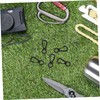 GRIRIW 50pcs Plastic Hooks: Mini 8 Shaped for Outdoor Camping