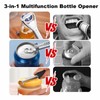 SOLARLAB 2 Pieces Multifunctional Adjustable Stainless Steel Manual Can Opener,