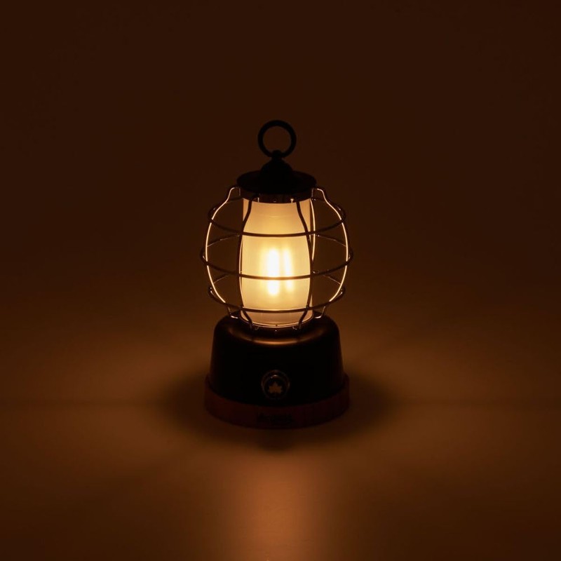 Logos 74175020 Bamboo Cabin Lantern, Black, Approx. Width 4.9 x