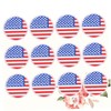 IWOWHERO 12pcs Flag Cloth Patches Stickers Embroidery DIY Patches for