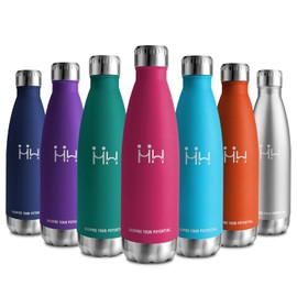 Stainless Steel Drinking Bottle, 750 ml, Thermos Flask, BPA-Free, Suitable for Carbonated Drinks, Leak-Proof, Double-Walled Thermos Flask, Drinking Bottle for Fitness, Running, Office, Adults, Camping