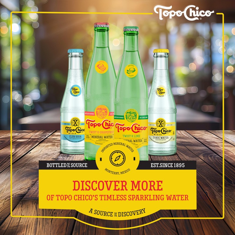 Topo Chico Sabores Tangerine with Ginger Extract 12oz 8pk