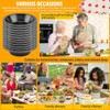 Bibabala 12pcs 5inch Desserts Black Tarts For Baking Round Tin,