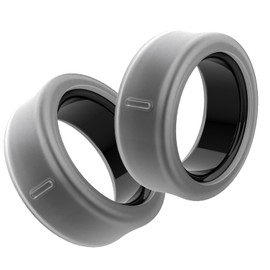 E ECSEM Case Compatible with ULTRAHUMAN AIR Smart Ring/Oura Ring Gen 4, Anti-Scratch Elastic Silicone Rings Protector, Clear+Clear (S(5/6/7/8/9/10))