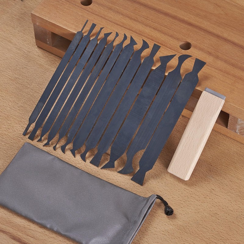HERMIT TOOLS New Cabinet Scraper Cards asnd Cabinet Scraper Burnisher