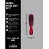 Phillips Brush Ruby Light Touch 6-P Hair Brush - Part