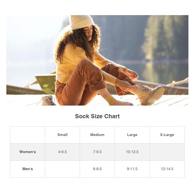 PISAC Women's Daisy Crew Socks, White, Small