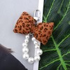 Sdopbinbin Leopard Print Bow Keychain for Purse Bag Accessories for