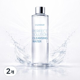 UrinJ Perfect Solution Cleansing Water, 300ml, 2 pcs / 유린제이 퍼펙트 솔루션 클렌징 워터, 300ml, 2개