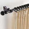 HEVSTIL 2-Pack Wood Curtain Rod Brackets,Return End Brackets for 1-2/5"