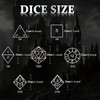 BESCON DICE Hollow D&D Metal Dice with 3D Dragon Function,