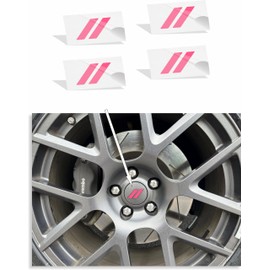 Hash Rhombus Center Cap Overlay Decals- 2019-2024 Durango - (Color: Hot Pink)