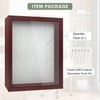 ILOT 12"x16" Solid Wood Mahogany Display Shadow Box Frame -