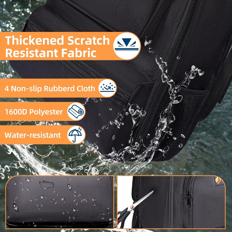 WILAXI PRO Heavy Duty Tool Bag Backpack 1680D Waterproof Oxford