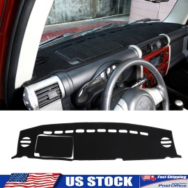Ynei Non-slip Dash Cover Mat Cushion Dashboard Cover Fits Toyota FJ Cruiser 2007-14