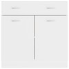 vidaXL Kitchen Drawer Bottom Cabinet in White - Scandinavian Style