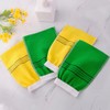 EAVUYIS Pack of 6 Exfoliating Gloves Body, Double-Sided Scrubbing Wash