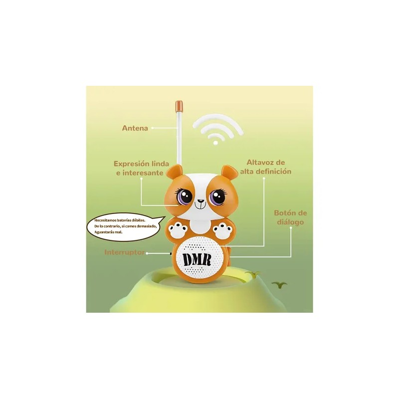 Radio Portátil Walkie Talkies De Juguete Para Niños