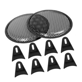 A ABSOPRO 2 x 8 inch speaker cover grill black 1.3 x 21 cm (H x D) item exchange