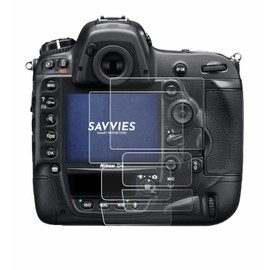 Savvies Screen Protectors for Nikon D4 Ultra Transparent Pack of 6