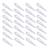 50PCS U Shape Clear Plastic Alligator Clips Shirt Folding Clips