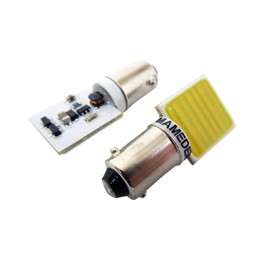 Mameden (まめ電) G14 Horizontal BA9s COB 12V 24V Compatible Surface Emitting LED Room Light (1: White)