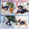 FHTONGE Dog Christmas Sweater with Leash Hole, Turtleneck Pullover Knitwear