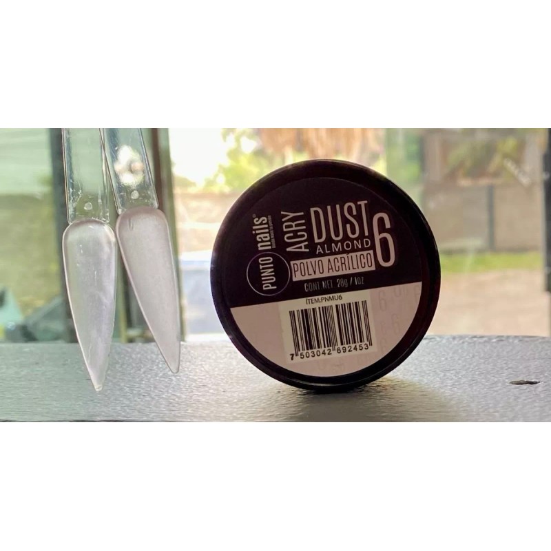 Punto Nails Polvo Acrilico Almond Punto Nails 1oz Makeup 30g