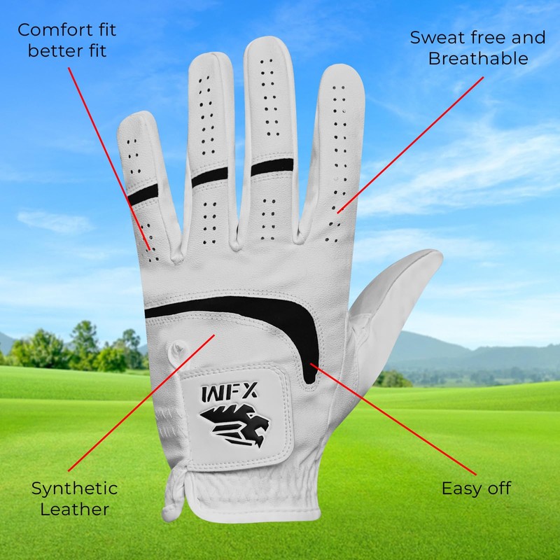WFX Golf Glove for Golfers, Left Hand Right Premium Quality