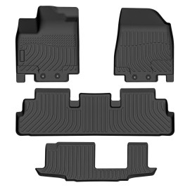 Autohai Floor Mats for Nissan Pathfinder 8 Passenger 22-24 Infiniti QX60 7 Passenger