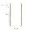 FURVOKIA 2 Pcs Adjustable Height Creative Chain Clothing Hanging Racks,Clothes