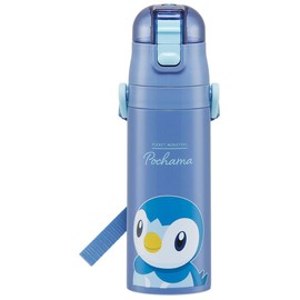 Skater SDC4-A Children's Stainless Steel Water Bottle, Direct Drinking, 16.5 fl oz (470 ml), Pokémon, Lightweight, Lightweight, For Boys, Cold Insulation, Sports Bottle, Cute, Kids, Children, Water Bottle