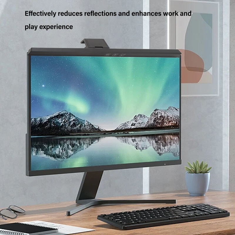 Black Laptop Monitor Lamp Anti Blue Light Eye Care LED