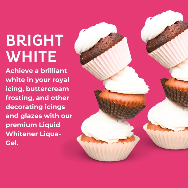 Liquid Whitener Liqua-Gel Food Coloring | Brighter Whites & Pastels