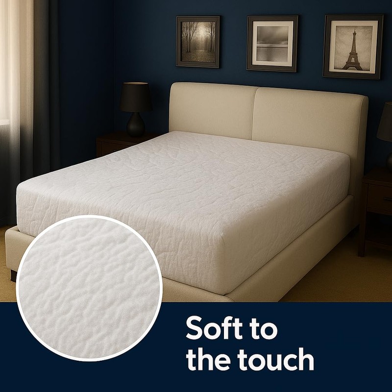 Shaaz Threads Waterproof Mattress Protector – Twin – Soft &