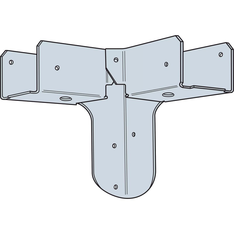 Simpson Strong-Tie RTC22Z RTC 18-Gauge ZMAX Galvanized Rigid Tie Corner