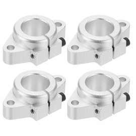 PATIKIL SHF25 Aluminum Linear Motion Rod Rail Clamping Guide Support, 4 Pcs for 25mm Dia Shaft