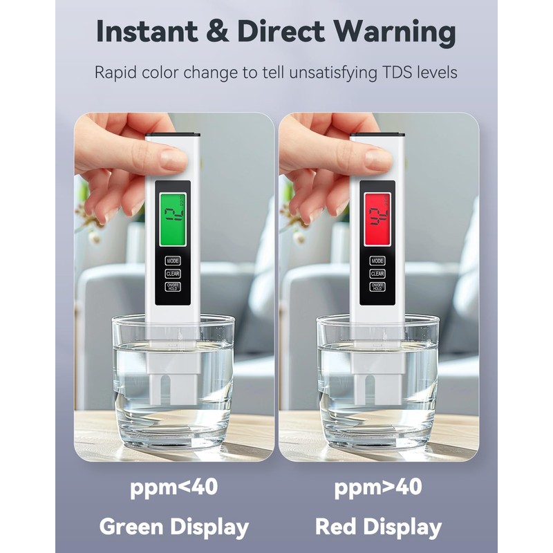 Pawfly pH Meter and TDS Tester Set, Digital Drinking Water
