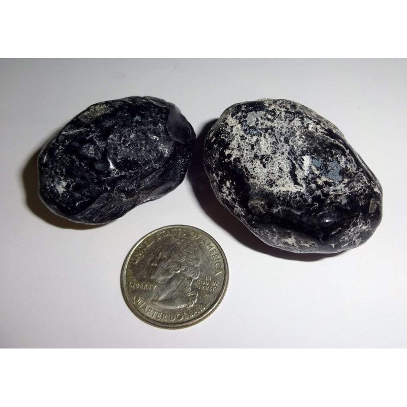 Apache Tears 2pc Natural Healing Crystal Gemstone Tumbled. Polished, Natural