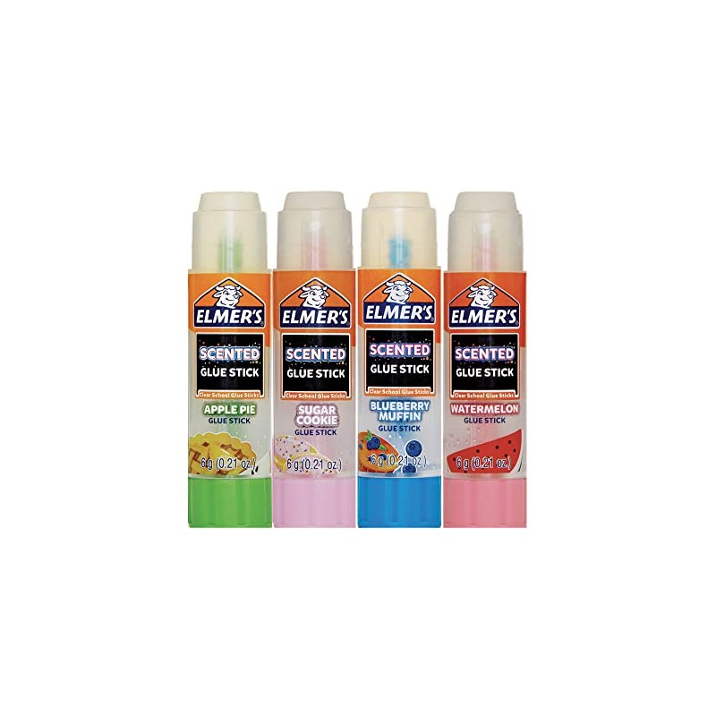 Elmer's® Barras de Pegamento, con Aroma, Seguro, No Tóxico, para