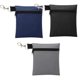 QhgPnt 3 Pack Golf Tee Bag, Golf Tee Bag Pouch, Golfs Ball Bags Practice, for Men & Women, Perfect for Golf Course Storage, Golf Ball Storage Holder Pouch,3 Colors