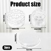 6-Piece Transparent Flower Frog Set, Small & Medium Arrangement Tools