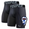 Youper Youth Boys Compression Sliding Shorts with Soft Protective Cup