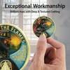 Leafence Firefighter AA Sobriety Coin Out of The Flames Recovery