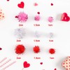 Caydo 650 Pieces Red Pom Poms, Small Craft Pompoms for