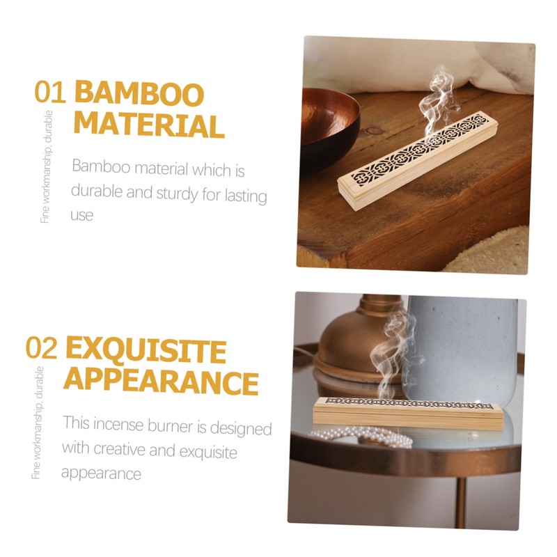 Bamboo String Incense Box - Elegant Incense Holder for Sticks