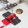 Hinge Jig Drilling Hole Puncher, 35mm Aluminum Alloy Hinge Jig,